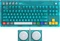 8BitDo Retro 87 Mechanical Keyboard - N64 30th Collection, Clear Blue, Cloud Gray Linear, USB/Bluetooth, US Vorschaubild