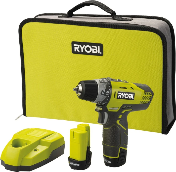 Ryobi R12DD-LL13S Akku-Schrauber inkl. Tasche + 2 Akkus 1.3Ah