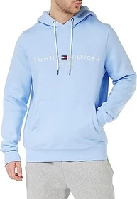 Tommy Hilfiger Hoodie mit Tunnelzug und aufgesticktem Logo Hoodie vessel blue (Herren)
