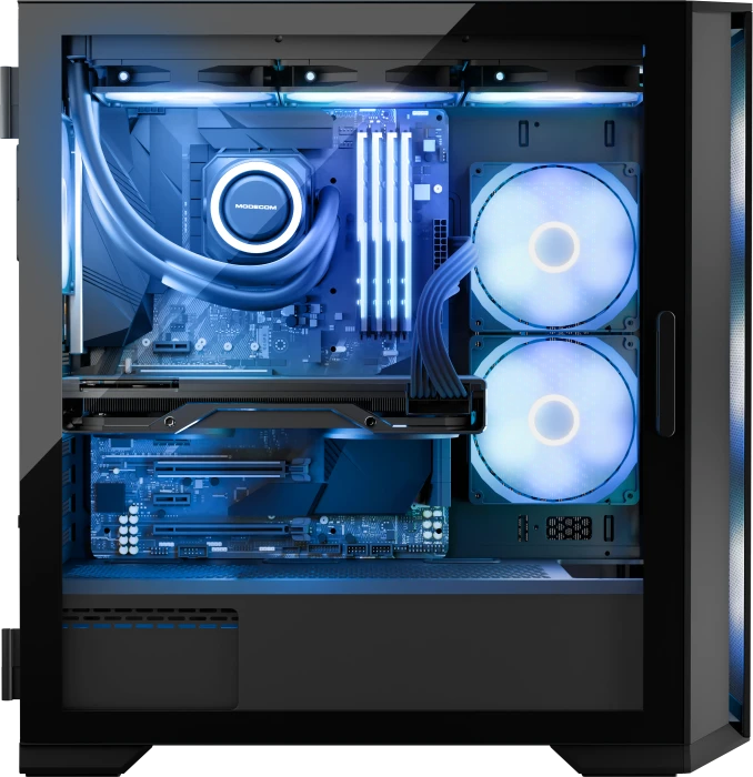 Modecom Horizon ARGB Flow Black, Glasfenster