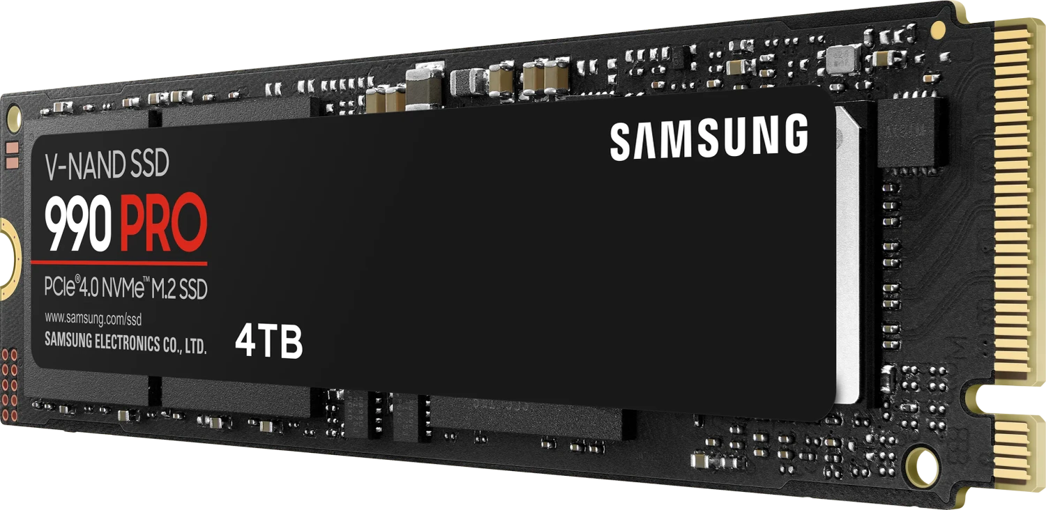 内蔵型SSD Samsung 990 PRO 4TB M.2 NVMe SSD Samsung SSD 990 PRO 4TB, M.2 2280 / M-Key / PCIe 4.0 x4 (MZ