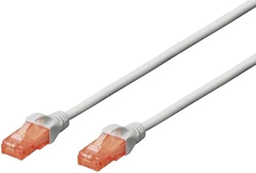 Digitus Patchkabel, Cat6, U/UTP, RJ-45/RJ-45, 2m, grau
