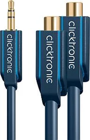 Clicktronic Casual Klinke [Stecker] auf Stereo-Cinch [Buchse] Y-Adapter 0.1m