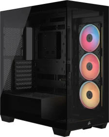 Corsair 3500X LX-R RGB iCUE LINK, schwarz, Glasfenster
