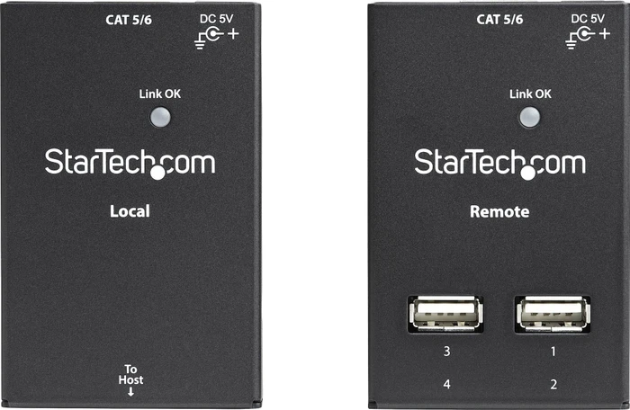 StarTech USB2G4LEXT2, USB-Extender via RJ-45, USB 2.0, aktiv, bis 50m
