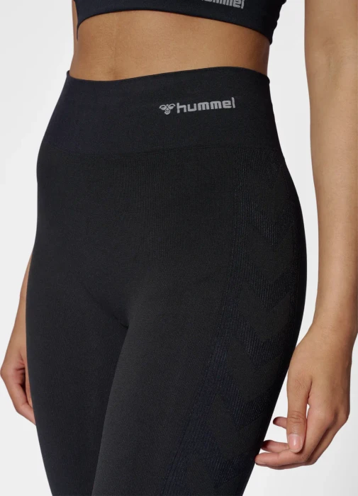 hummel CLEA Seamless Tight Hose lang black melange (Damen)