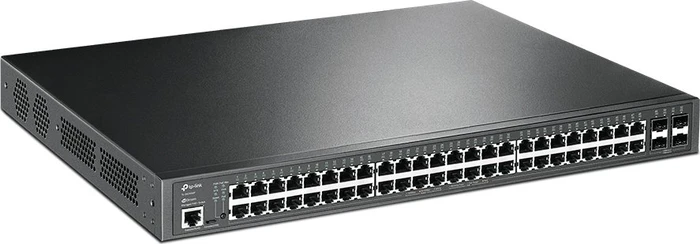 TP-Link SG3400 JetStream Rackmount Gigabit Managed Switch, 48x RJ-45, 4x SFP+, 500W PoE+