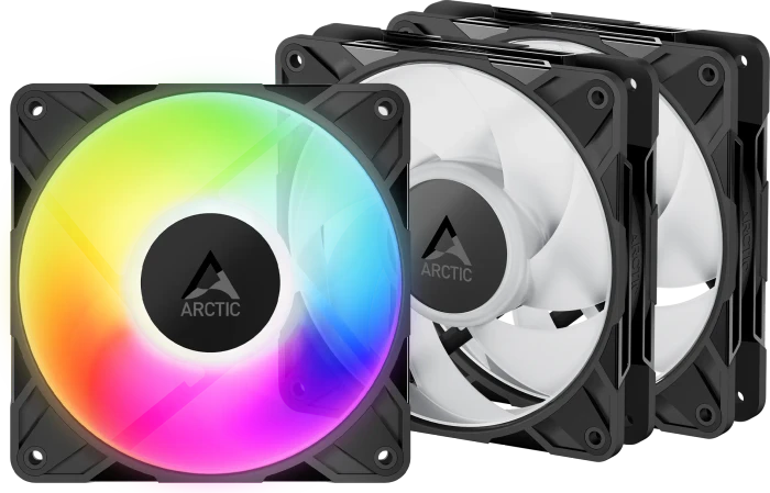 ARCTIC P12 Pro A-RGB LN, schwarz, 120mm, 3er-Pack