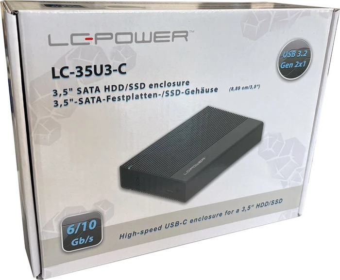 LC-Power LC-35U3-C USB-C-Festplattengehäuse, 3.5", USB-C 3.1