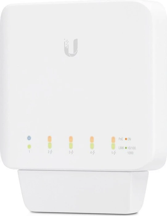 Ubiquiti UniFiSwitch Flex Outdoor Wallmount Gigabit Managed Switch, 5x RJ-45, 46W PoE++ PD, Bundle (3x)
