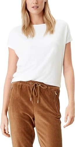 s.Oliver Jersey T-Shirt kurzarm weiß (Damen)