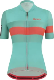 Santini Sleek Bengal Trikot kurzarm türkis (Damen)