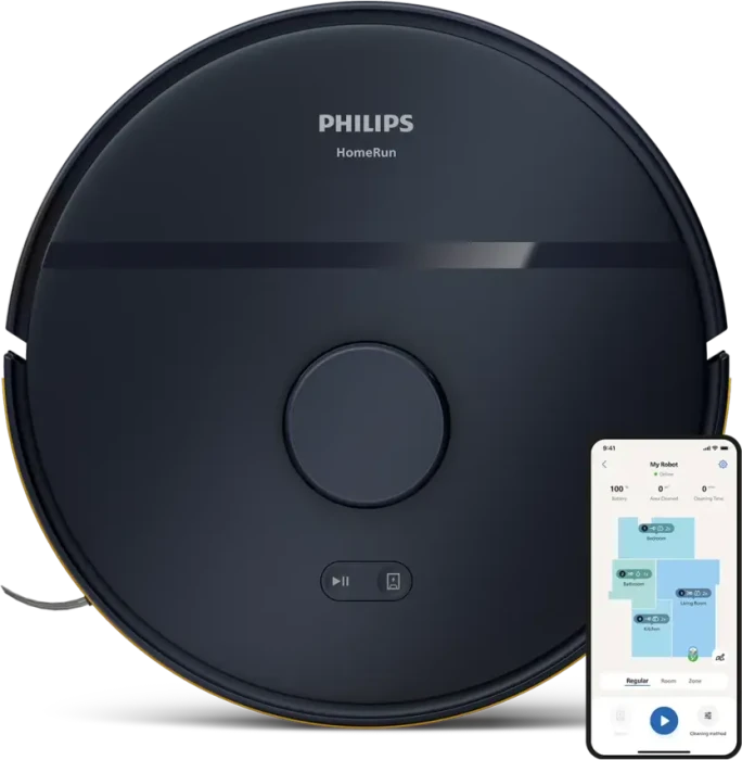 Philips XU2000/15 HomeRun 2000 Series Saug-/Wischroboter mitternachtsblau