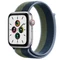 Apple Watch SE (GPS + Cellular) 44mm silber mit Sport Loop abyssblau/moosgrün Vorschaubild