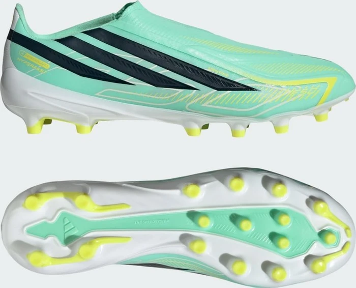 adidas F50 Hyperfast League Laceless AG pulse mint/night navy/solar lemon