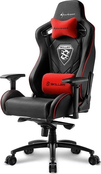 Sharkoon Skiller SGS4 Gamingstuhl, schwarz/rot
