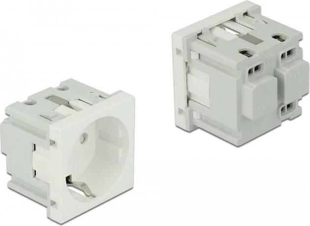 DeLOCK Easy 45 Schutzkontakt-Steckdose, weiß, 10er-Pack (81320)