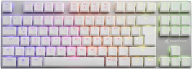 Sharkoon PureWriter TKL RGB, weiß, Kailh Choc LOW PROFILE BLUE, USB, DE