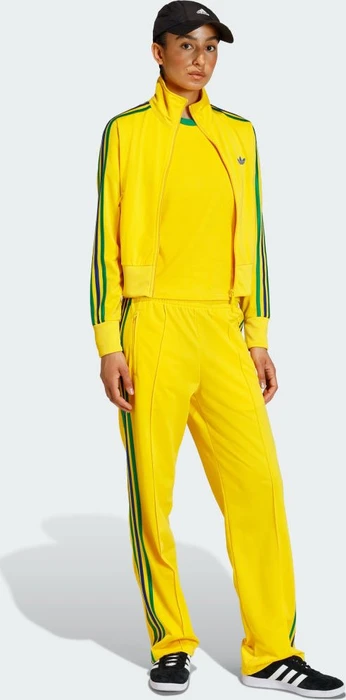 adidas 3-Streifen Slim T-Shirt kurzarm eqt yellow/green/collegiate royal (Damen)