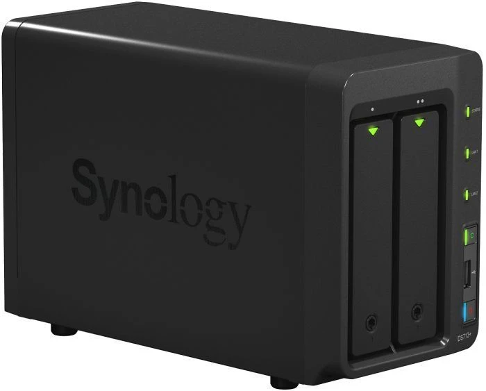 Synology DiskStation DS713+, 1GB RAM, 2x RJ-45 1000Base-T, 2x USB-A 3.0