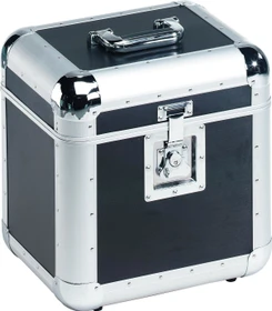 Roadinger Record Case Pro ALU 75/25, abgerundet schwarz