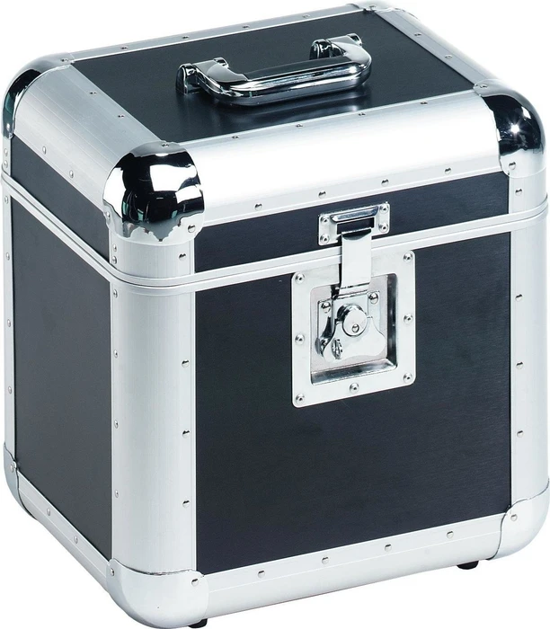 Roadinger Record Case Pro ALU 75/25, abgerundet schwarz