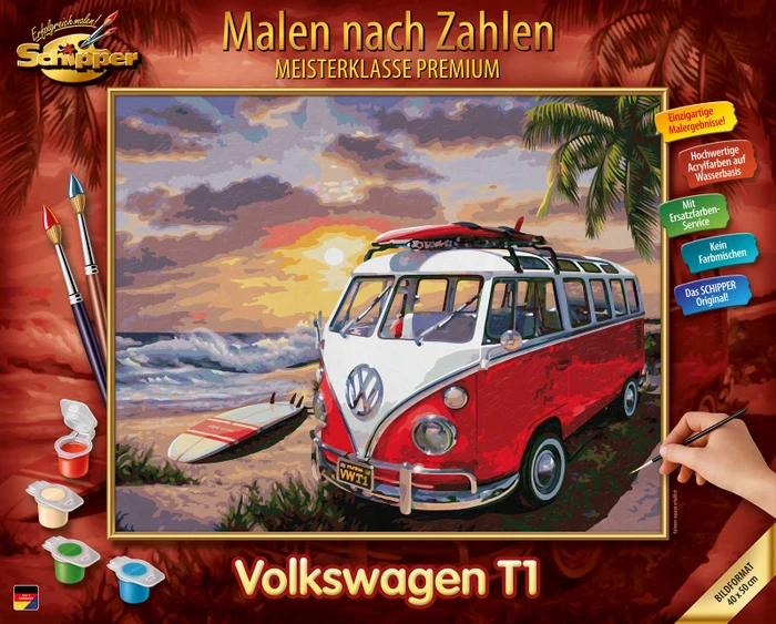 Schipper Arts & Crafts Malen nach Zahlen Volkswagen T1