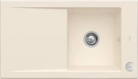 Villeroy & Boch Timeline 50 flat flächenbündig Becken reversibel mit Ablauffernbedienung ivory