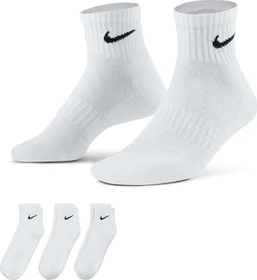 Nike Everyday Cushioned Ankle Socken weiß/schwarz, 3 Paare