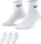 Nike Everyday Cushioned Ankle Socken weiß/schwarz, 3 Paare (SX7667-100)