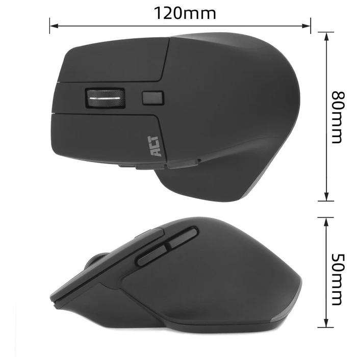 Act Wireless Mouse 2400dpi, schwarz, USB