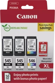 Canon Tinte PG-545XL x2/CL-546XL Photo Value Pack