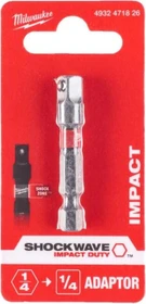 Milwaukee Shockwave Steckschlüssel-Adapter 50mm, 1/4"