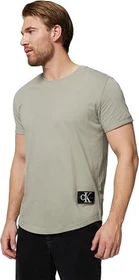 Calvin Klein Badge T-Shirt kurzarm elephant skin (Herren)