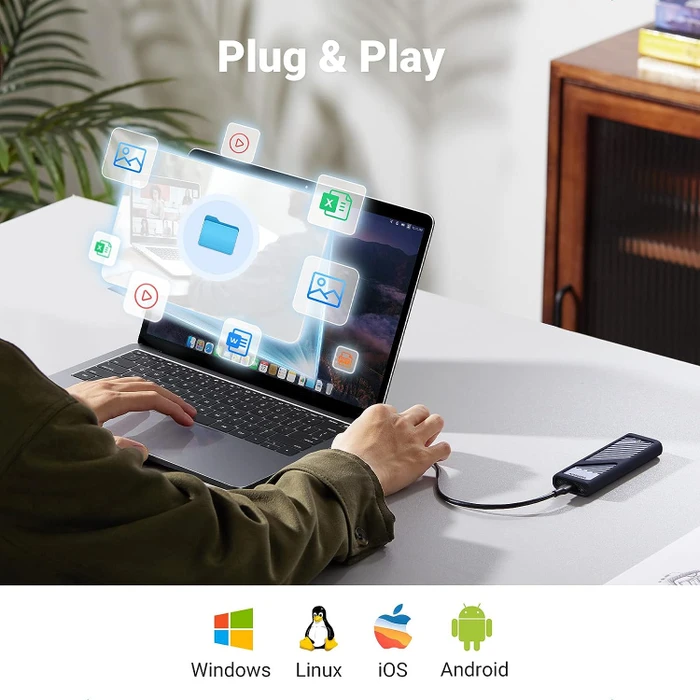 Ugreen M.2 SSD Enclosure, USB-C 3.1