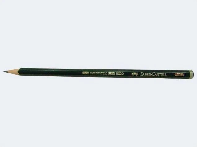 Faber-Castell Castell 9000 Bleistift 7B graphit, grün, 12er-Pack
