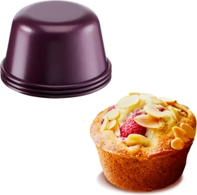 Tefal J30694 Creabake Backform Muffin-Set, 3 Stück