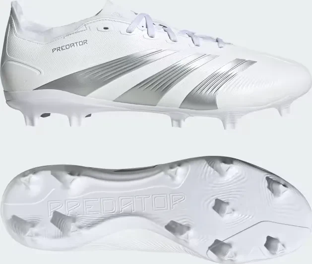 adidas Predator 24 League Low FG cloud white/silver metallic/grey one