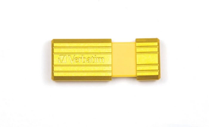 Verbatim Store 'n' Go PinStripe 16GB gelb, USB-A, USB 2.0