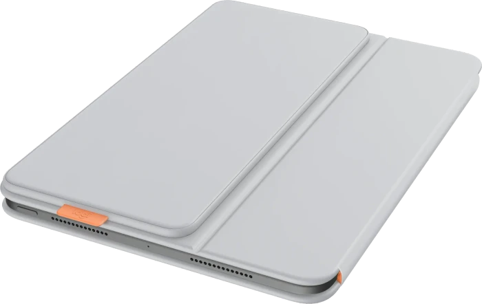 Logitech Flip Folio für iPad Pro 11" (M4/M5) und iPad Air 11" (M2/M3), Pale Grey, CH