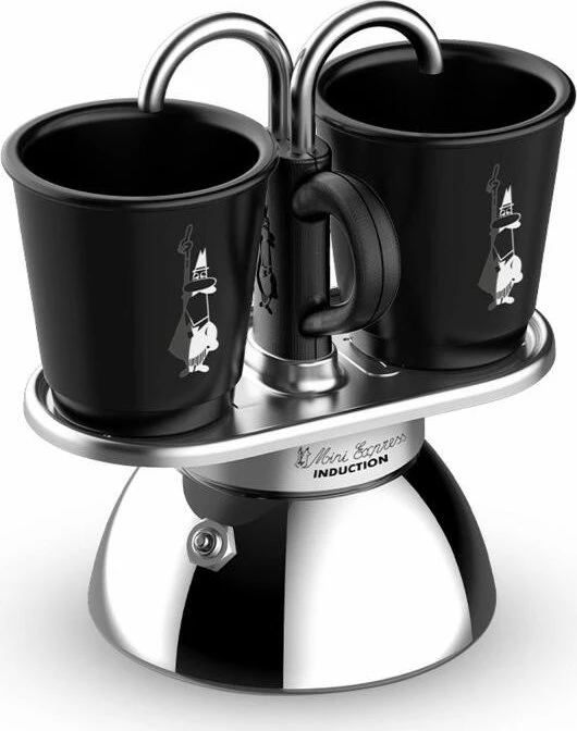 Bialetti Set Mini Express Induction Espressokanne schwarz