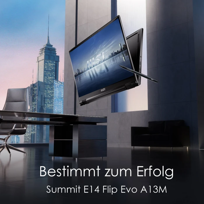 MSI Summit E14 Flip Evo A13MT-289, Ink Black, Core i7-1360P, 16GB RAM, 1TB SSD, DE