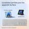 Microsoft Surface Keyboard 2nd Edition, silber/grau, mit Copilot-Taste, Bluetooth, FR Vorschaubild