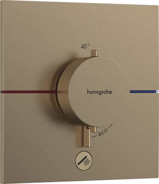 Hansgrohe ShowerSelect Comfort E Thermostat Unterputz für 1 Verbraucher und einen zusätzlichen Abgang brushed bronze