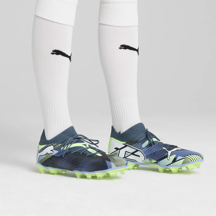 Puma Future 7 Match FG/AG gray skies/puma white/fizzy apple (Herren)