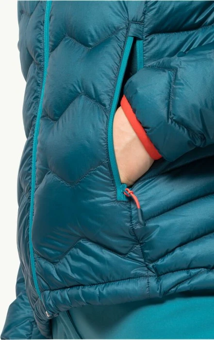 Jack Wolfskin Alpspitze Down Hoody Funktionsjacke blue coral (Damen)