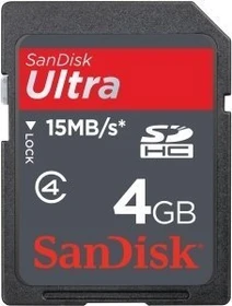 SanDisk Ultra 4GB Kit, Class 4 (SDSDRH-004G-E11)