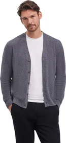 Falke Luxury Cardigan V-Ausschnitt Strickjacke dark grey -heather (Herren)