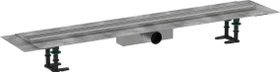 Hansgrohe RainDrain Compact Duschrinne, Komplett-Set, edelstahl gebürstet