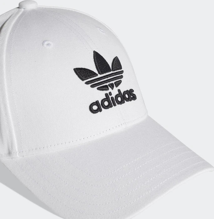 adidas Trefoil Baseball Kappe weiß/schwarz